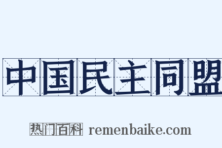 中国民主同盟是什么意思的图片